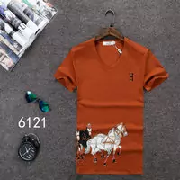 pas cher hermes tee shirt popular pony orange